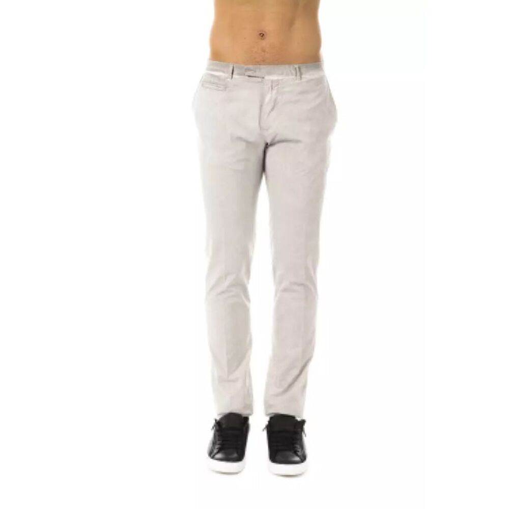 Uominitaliani Gray Cotton Men Men's Pant